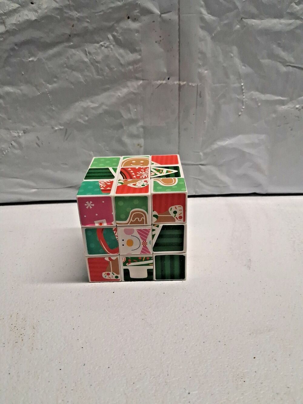 Greenbrier Holiday Christmas Puzzle Cube, Snowman, Gingerbread Man, etc